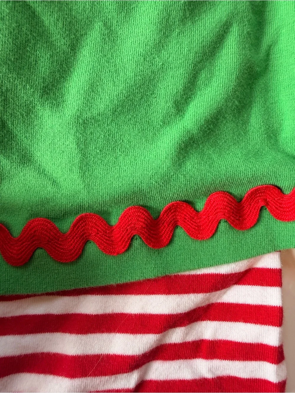 Bailey Boys Children's Green Santa Appliqué Set
